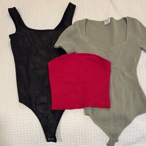 Abercrombie Tops - black, pink, green